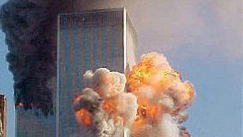 Das World Trade Center in Flammen Das World Trade Center in Flammen