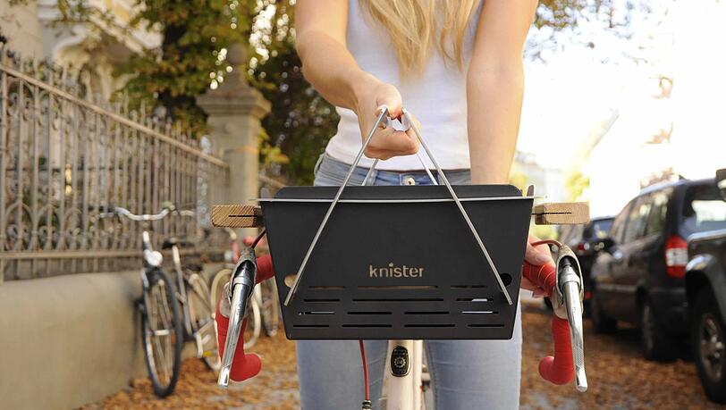 Ein Grill als Fahrradkorb oder ein Fahrradkorb als Grill - Der Knister Grill Ein Grill als Fahrradkorb oder ein Fahrradkorb als Grill - Der Knister Grill