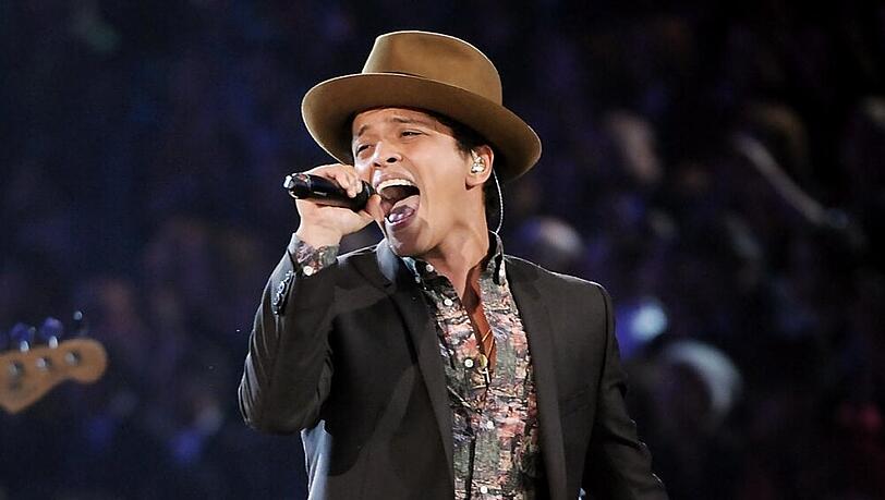Bruno Mars bei einem Auftritt in New York im letzten Jahr Bruno Mars bei einem Auftritt in New York im letzten Jahr