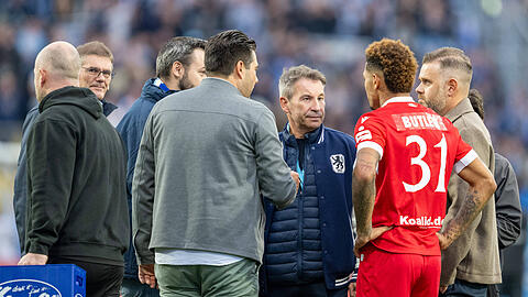 Entschuldige sich nach der Partie im Namen des TSV 1860 bei Justin Butler und den FCE-Bossen für den Rassismus-Vorfall: Präsident Gernot Mang. Entschuldige sich nach der Partie im Namen des TSV 1860 bei Justin Butler und den FCE-Bossen für den Rassismus-Vorfall: Präsident Gernot Mang.