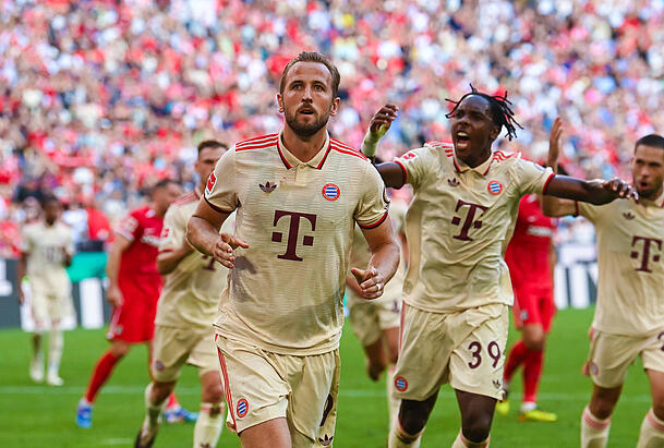 Harry Kane stimmte eine kleine Lobeshymne für Joao Palhinha an. Harry Kane stimmte eine kleine Lobeshymne für Joao Palhinha an.