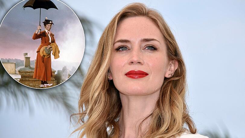 Emily Blunt verkörpert im neuen Film "Mary Poppins". Im Klassiker von 1964 spielte Julie Andrews die Rolle. Emily Blunt verkörpert im neuen Film "Mary Poppins". Im Klassiker von 1964 spielte Julie Andrews die Rolle.