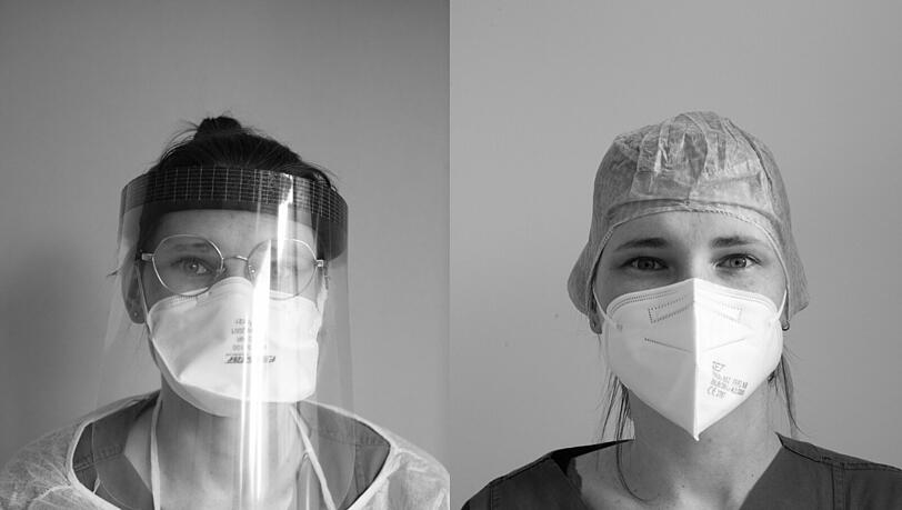 Leonie Beigger (28), Gesundheits- und Krankenpflegerin auf einer Corona-Intensivstation. Leonie Beigger (28), Gesundheits- und Krankenpflegerin auf einer Corona-Intensivstation.