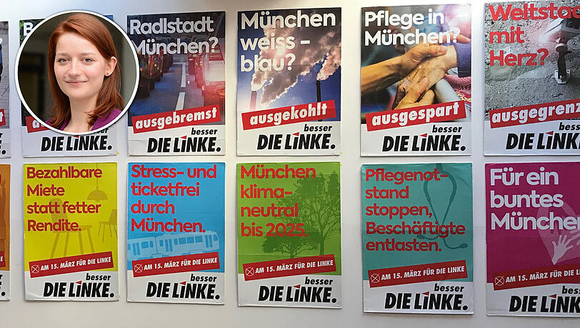„ausge...“: Mit diesen Plakaten will die Linke punkten. „ausge...“: Mit diesen Plakaten will die Linke punkten.