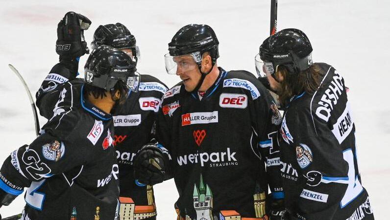 Die Straubing Tigers hatten allen Grund zu jubeln. Die Straubing Tigers hatten allen Grund zu jubeln.