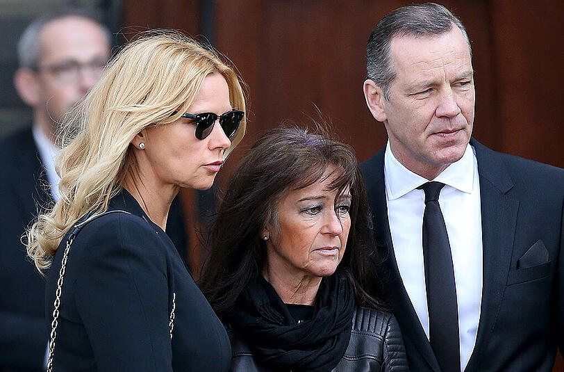 Die Schauspielerin Veronica Ferres mit Ex-Boxprofi Henry Maske und dessen Ehefrau Manuela (Mitte).