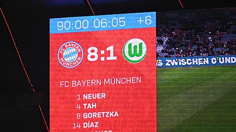 1:8 - so hoch hat der VfL Wolfsburg nie zuvor in der Bundesliga verloren. 1:8 - so hoch hat der VfL Wolfsburg nie zuvor in der Bundesliga verloren.