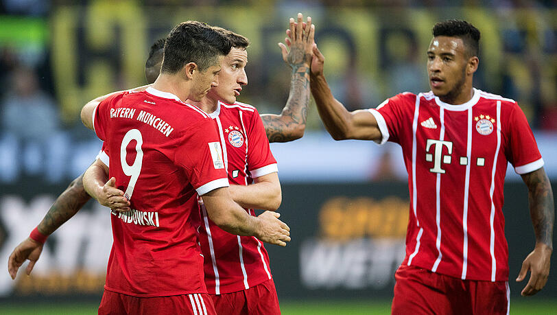 Gespannt auf den Bundesliga-Start: Robert Lewandowski, Sebastian Rudy und Corentin Tolisso (von links). Gespannt auf den Bundesliga-Start: Robert Lewandowski, Sebastian Rudy und Corentin Tolisso (von links).