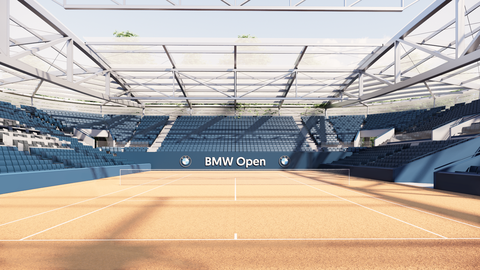 So soll es aus Spielersicht mal aussehen: Der MTTC Iphitos investiert für die BMW Open in ein neues Stadion. Das Dach – eine Vorgabe der ATP. So soll es aus Spielersicht mal aussehen: Der MTTC Iphitos investiert für die BMW Open in ein neues Stadion. Das Dach – eine Vorgabe der ATP.