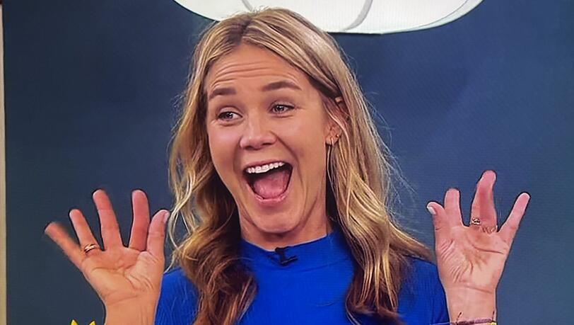 Die Überraschung von Alina Merkau im "Sat.1 Frühstücksfernsehen" ist schiefgegangen. Die Überraschung von Alina Merkau im "Sat.1 Frühstücksfernsehen" ist schiefgegangen.