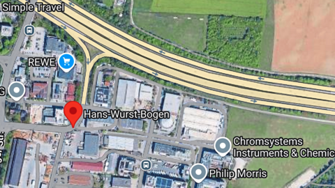 Der Hans-Wurst-Bogen ist nun bei Google Maps eingetragen. Der Hans-Wurst-Bogen ist nun bei Google Maps eingetragen.