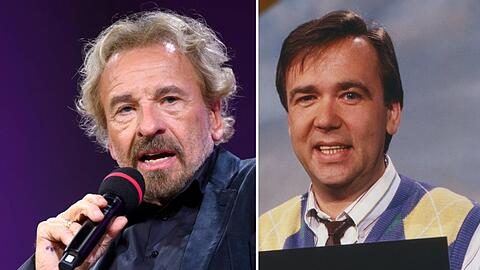 Thomas Gottschalk und Frank Laufenberg (r.) verband der Hit "Rapper's Deutsch". Thomas Gottschalk und Frank Laufenberg (r.) verband der Hit "Rapper's Deutsch".