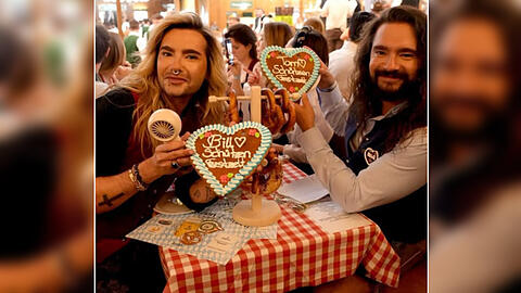 Bill und Tom Kaulitz besuchten am Sonntag das Schützenzelt Bill und Tom Kaulitz besuchten am Sonntag das Schützenzelt