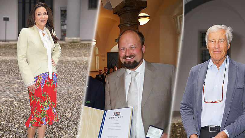 Die drei Münchner Preisträger: Catherinde Demeter, Gert Goergens und Lorenz Storch. Die drei Münchner Preisträger: Catherinde Demeter, Gert Goergens und Lorenz Storch.