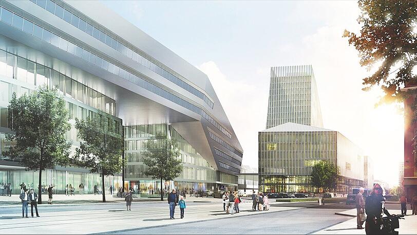 Empfangsgebäude & Starnberger Flügelbahnhof - Blick auf den nördlichen Vorplatz Empfangsgebäude & Starnberger Flügelbahnhof - Blick auf den nördlichen Vorplatz