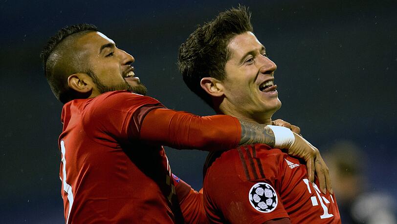 Robert Lewandowski traf zwei Mal gegen Zagreb Robert Lewandowski traf zwei Mal gegen Zagreb