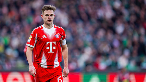 Er steht aktuell bei vier Gelben Karten: Bayerns Vizekapitän Joshua Kimmich. Er steht aktuell bei vier Gelben Karten: Bayerns Vizekapitän Joshua Kimmich.