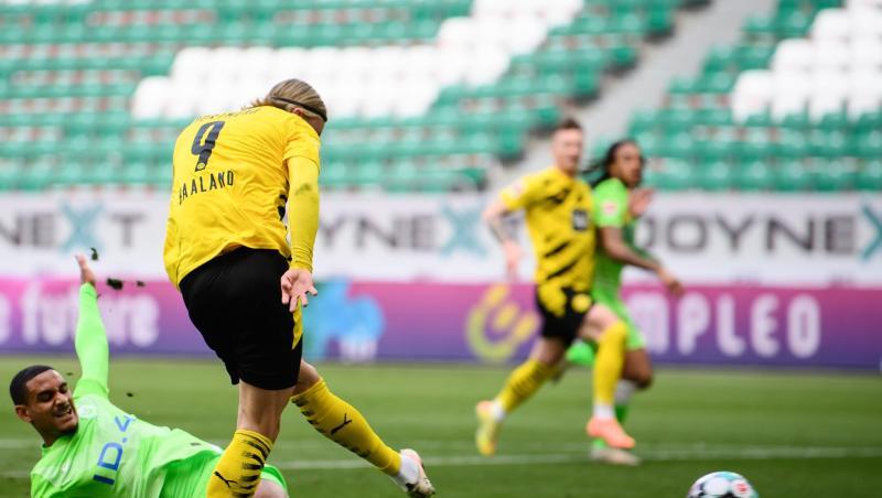 BVB-Torjäger Erling Haaland war Dortmunds Matchwinner in Wolfsburg. BVB-Torjäger Erling Haaland war Dortmunds Matchwinner in Wolfsburg.