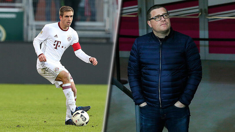 Philipp Lahm (l.) beendet seine Karriere und wird vorerst nicht Sportdirektor beim FC Bayern - diesen Posten könnte jedoch möglicherweise Max Eberl übernehmen. Philipp Lahm (l.) beendet seine Karriere und wird vorerst nicht Sportdirektor beim FC Bayern - diesen Posten könnte jedoch möglicherweise Max Eberl übernehmen.
