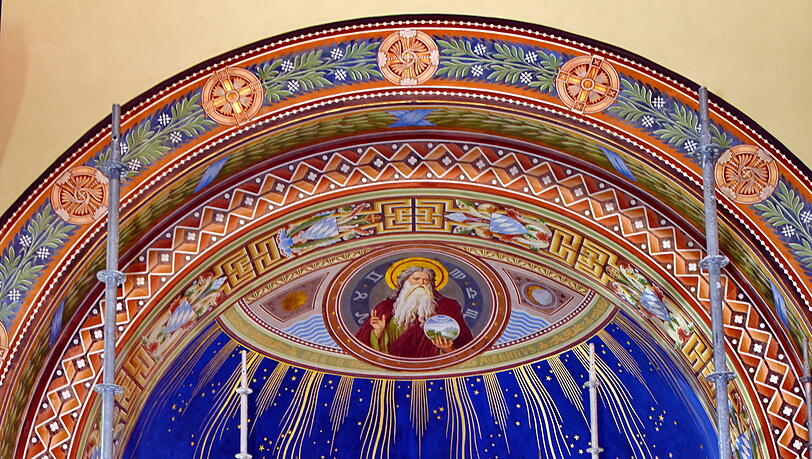 Innenansicht der Votivkapelle in Berg. Innenansicht der Votivkapelle in Berg.