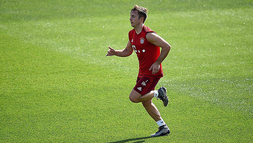 Arbeitet an seinem Comeback: Bayerns Weltmeister Mario Götze. Arbeitet an seinem Comeback: Bayerns Weltmeister Mario Götze.