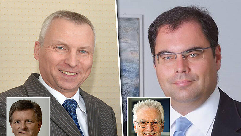 Der Technische SWM-Geschäftsführer Stephan Schwarz (kleines Bild unten links) übergibt im Januar 2017 an Helge-Uve Braun (53). Noch-MVG-Chef Herbert König (kleines Bild unten rechts) geht im Oktober in Ruhestand dann übernimmt Nachfolger Ingo Wortmann (46) aus Ulm. Der Technische SWM-Geschäftsführer Stephan Schwarz (kleines Bild unten links) übergibt im Januar 2017 an Helge-Uve Braun (53). Noch-MVG-Chef Herbert König (kleines Bild unten rechts) geht im Oktober in Ruhestand dann übernimmt Nachfolger Ingo Wortmann (46) aus Ulm.
