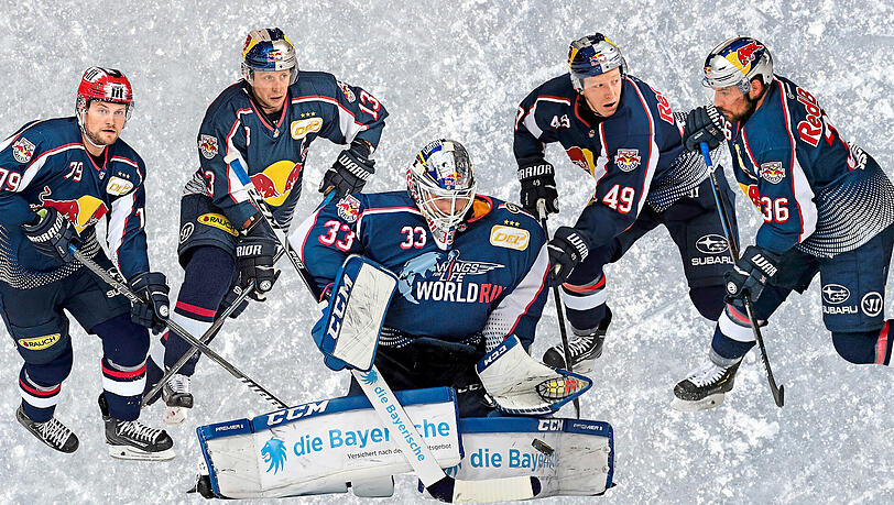 Fünf, die den Unterschied machen können: Stürmer John Mitchell, Kapitän Michael Wolf, Goalie Danny aus den Birken, Stürmer Mark Voakes und Verteidiger Yannic Seidenberg (v.l.). Fünf, die den Unterschied machen können: Stürmer John Mitchell, Kapitän Michael Wolf, Goalie Danny aus den Birken, Stürmer Mark Voakes und Verteidiger Yannic Seidenberg (v.l.).