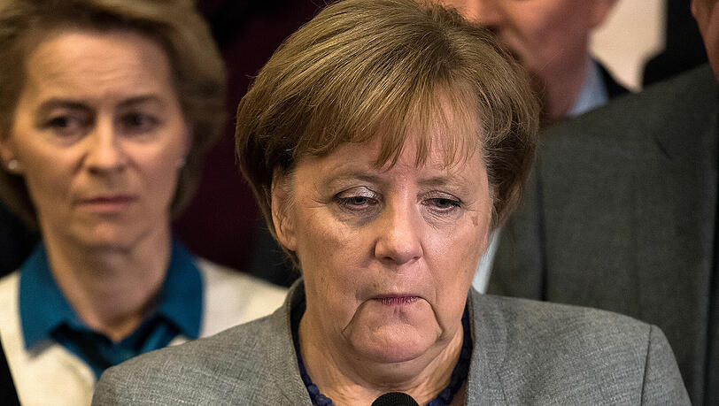 In der größten Krise ihrer politischen Karriere: Angela Merkel (CDU)