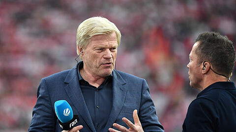 Erneute Meinungsverschiedenheit zwischen Oliver Kahn (li.) und Lothar Matthäus. Erneute Meinungsverschiedenheit zwischen Oliver Kahn (li.) und Lothar Matthäus.