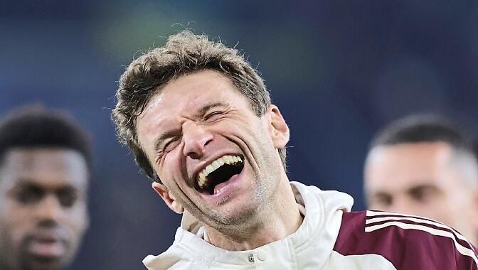 Bayern in der DNS: Müller. Foto: firo/Augenklick Bayern in der DNS: Müller. Foto: firo/Augenklick