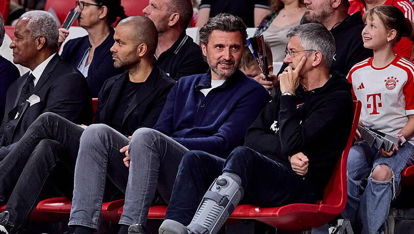 Schaute sich das Spiel des FC Bayern gegen Göttingen an: Präsident Herbert Hainer. Schaute sich das Spiel des FC Bayern gegen Göttingen an: Präsident Herbert Hainer.
