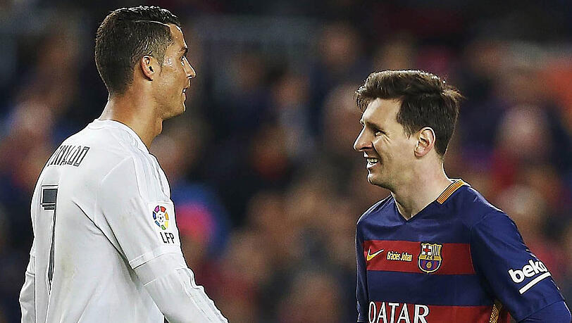 Ewige Rivalen: Cristiano Ronaldo und Lionel Messi (rechts). Ewige Rivalen: Cristiano Ronaldo und Lionel Messi (rechts).