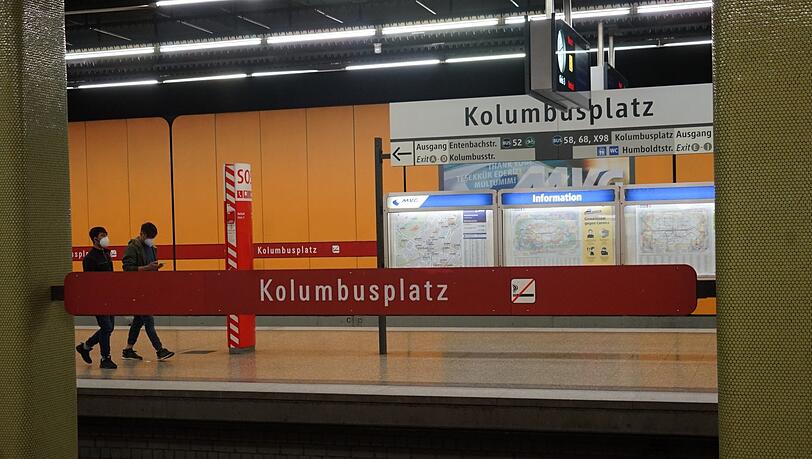 Der U-Bahnhof Kolumbusplatz. Hier hat sich der Vorfall ereignet. (Archivbild)