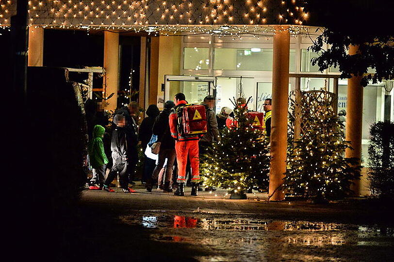 Feueralarm in der Alpenhof-Klinik - die Bilder vom Einsatz.