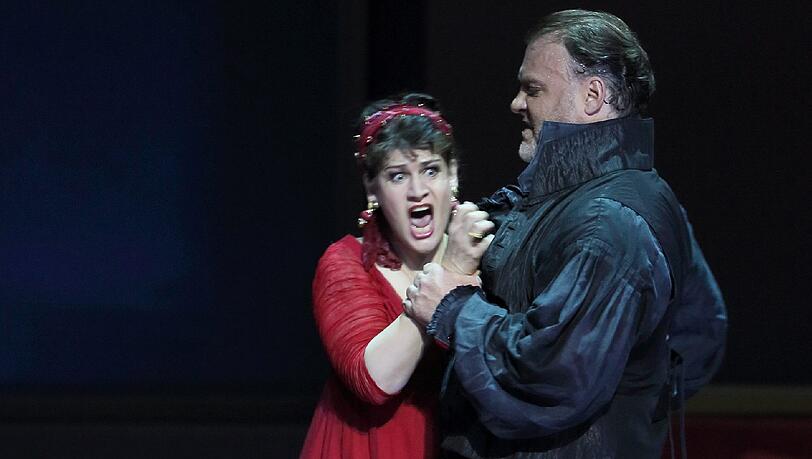 Anja Harteros und Bryn Terfel. Anja Harteros und Bryn Terfel.