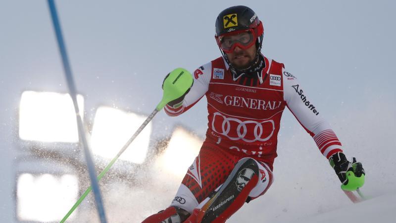 Marcel Hirscher gewann den Slalom in Levi. Marcel Hirscher gewann den Slalom in Levi.