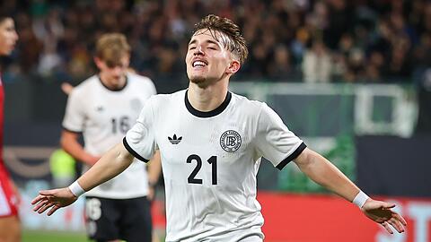 Bayern-Profi Lennart Karl überzeugte zuletzt auch bei der U21. (Archivfoto) Bayern-Profi Lennart Karl überzeugte zuletzt auch bei der U21. (Archivfoto)