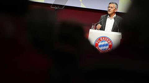 Herbert Hainer, der Präsident des FC Bayern, spricht. Herbert Hainer, der Präsident des FC Bayern, spricht.