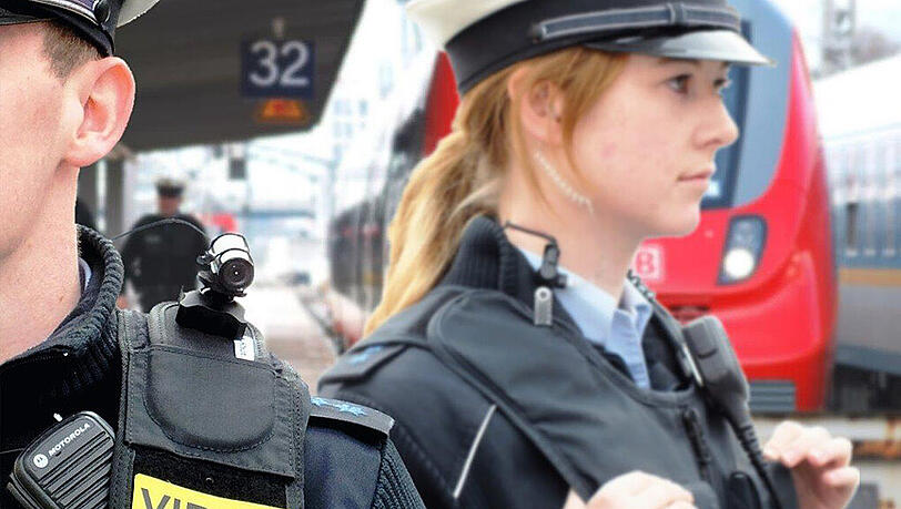 Ab Freitag werden mobile Körperkameras am Münchner Hauptbahnhof getestet. Ab Freitag werden mobile Körperkameras am Münchner Hauptbahnhof getestet.