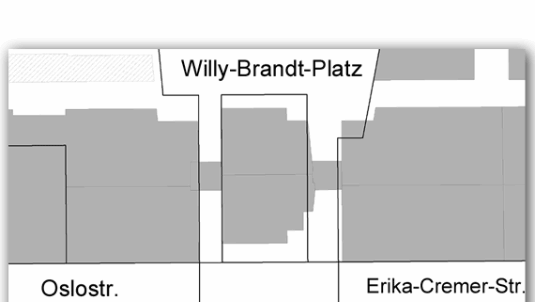 Hier liegt der Platz-der-Menschenrechte. Hier liegt der Platz-der-Menschenrechte.