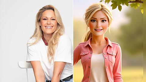 Helene Fischer und ihr 3D-Avatar. Helene Fischer und ihr 3D-Avatar.