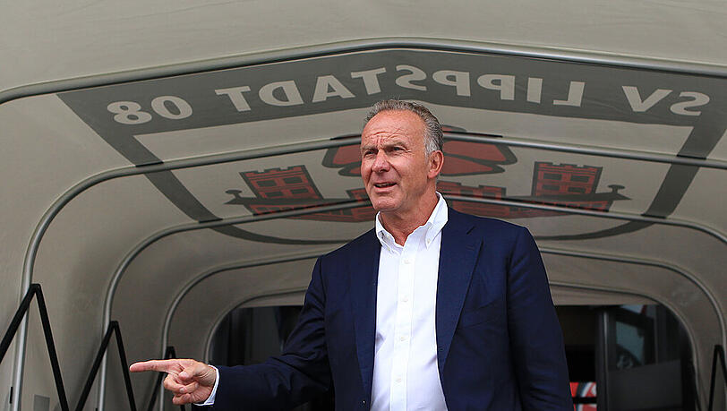 Karl-heinz Rummenigge sieht die Bayern auf dem richtigen Weg. Karl-heinz Rummenigge sieht die Bayern auf dem richtigen Weg.