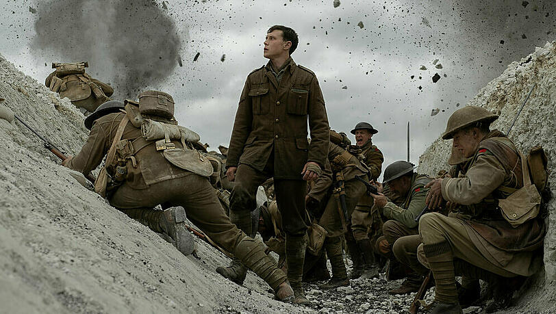 Explosiver Oscarfavorit: Szene aus Sam Mendes' Kriegsdrama "1917" Explosiver Oscarfavorit: Szene aus Sam Mendes' Kriegsdrama "1917"