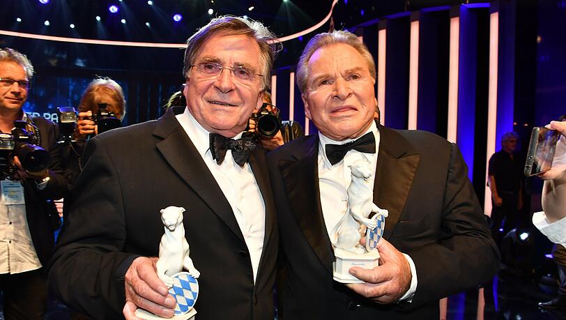 Fritz Wepper (r.) mit Bruder Elmar Wepper, bei der Verleihung des Bayerischen Fernsehpreises 2019 im Prinzregententheater in München. Fritz Wepper (r.) mit Bruder Elmar Wepper, bei der Verleihung des Bayerischen Fernsehpreises 2019 im Prinzregententheater in München.