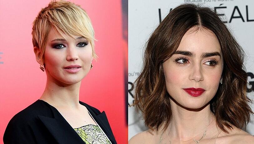 Hauptsache kurz: Jennifer Lawrence setzt auf Pixie, Lily Collins auf Bob Hauptsache kurz: Jennifer Lawrence setzt auf Pixie, Lily Collins auf Bob