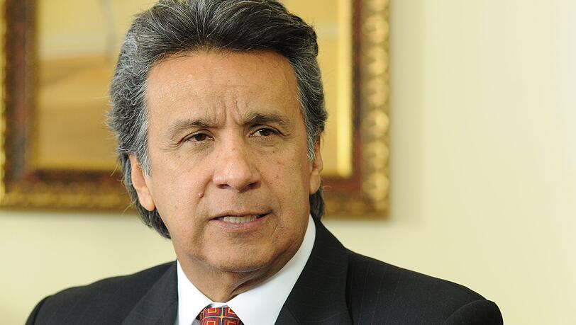 Lenin Moreno, der Kandidat der Regierungspartei PAIS. Lenin Moreno, der Kandidat der Regierungspartei PAIS.