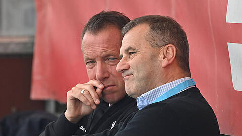 Chefcoach Markus Kauczinski und Geschäftsführer Manfred Paula. Chefcoach Markus Kauczinski und Geschäftsführer Manfred Paula.