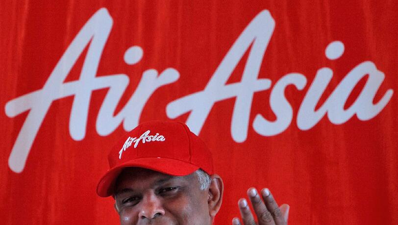 AirAsia-Chef Tony Fernandes ist laut "Forbes" 650 Millionen Dollar schwer AirAsia-Chef Tony Fernandes ist laut "Forbes" 650 Millionen Dollar schwer