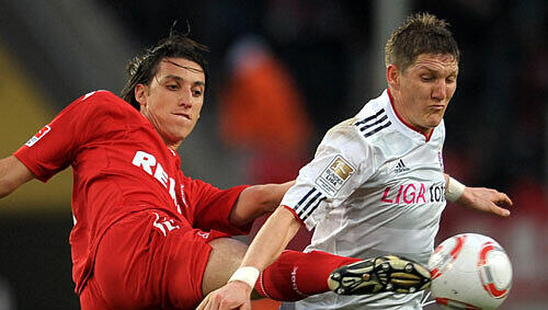 Gestoppt: Bastian Schweinsteiger und die Bayern in Köln Gestoppt: Bastian Schweinsteiger und die Bayern in Köln