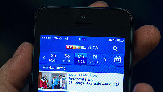 Auch via Smartphone lässt sich das TV-Programm abrufen. Auch via Smartphone lässt sich das TV-Programm abrufen.